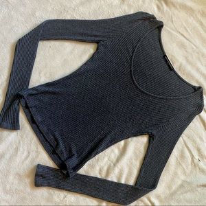 Brandy Melville cropped ribbed top